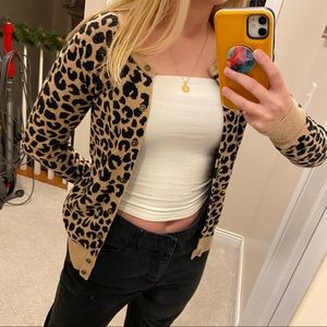 Cheetah Print Cardigan
